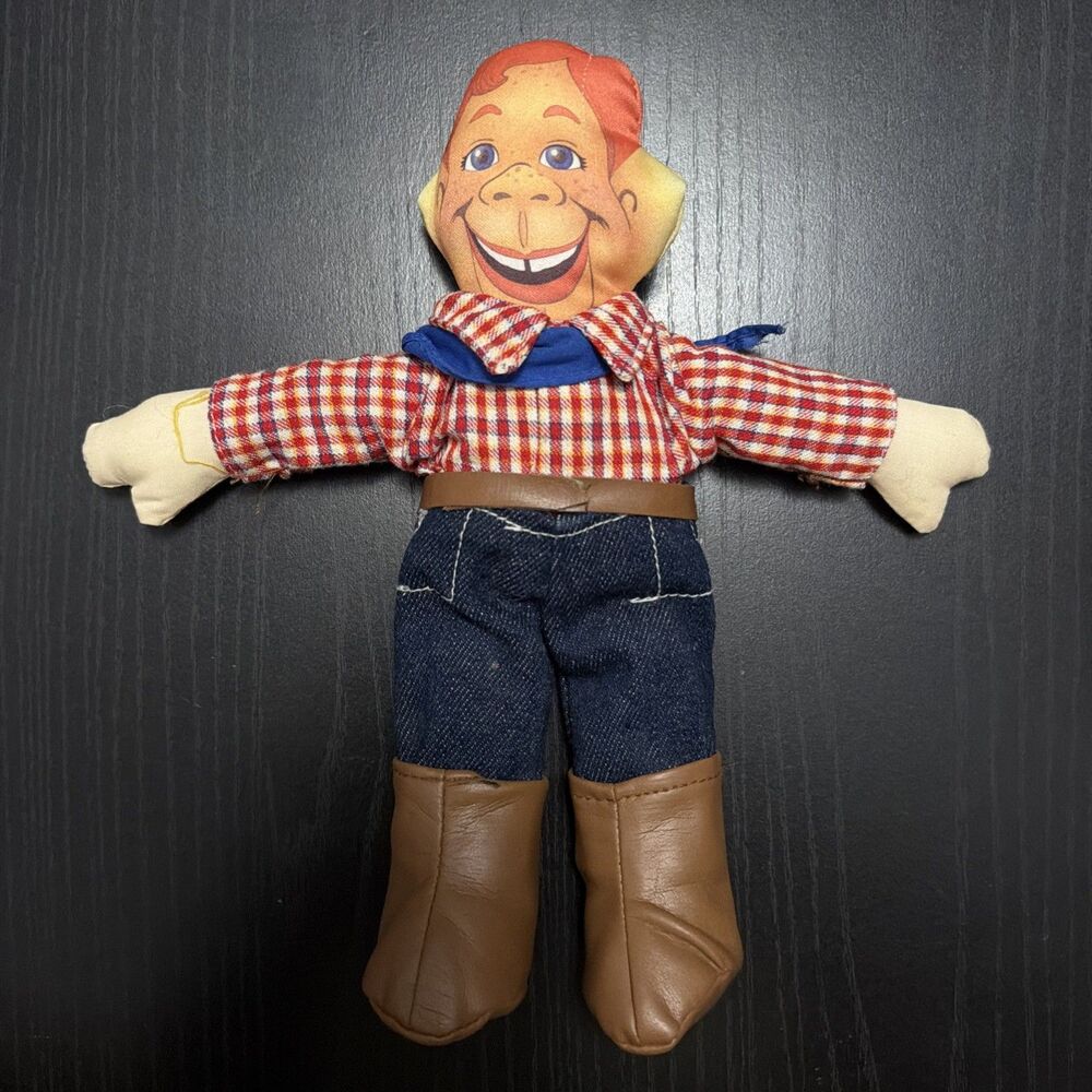 Vintage Howdy Doody Plush Toy Applause 10” Doll Real Denim Jeans